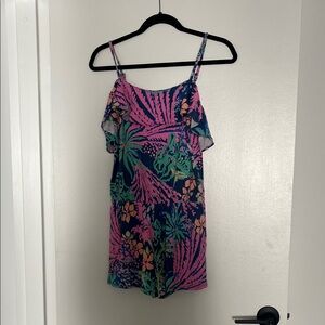 Lilly Pulitzer Pink and Blue Floral Jumpsuit